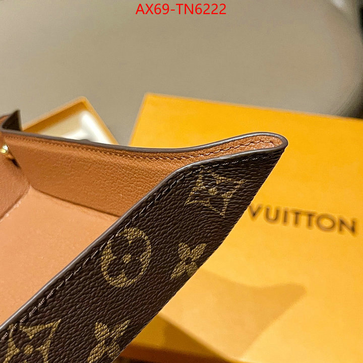 LV Bags(TOP)-Wallet,ID: TN6222,$: 69USD