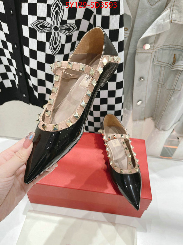 Women Shoes-Valentino,wholesale 2023 replica , ID: SD3593,$: 129USD