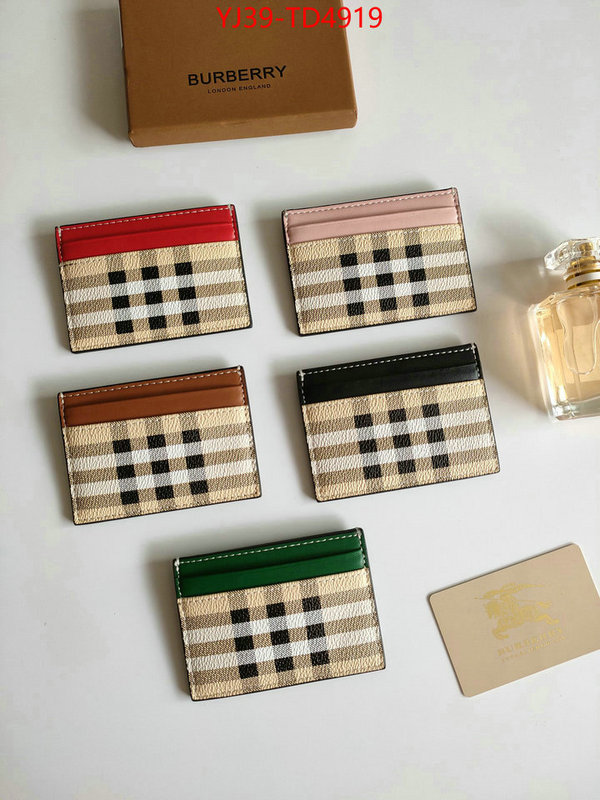 Burberry Bags(4A)-Wallet,best knockoff ,ID: TD4919,$: 39USD