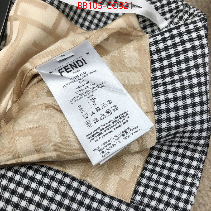 Clothing-Fendi,replica 1:1 high quality , ID: CO321,$: 105USD