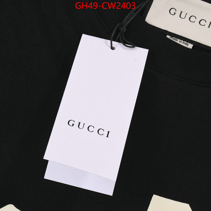 Clothing-Gucci,designer 7 star replica , ID: CW2403,$: 49USD