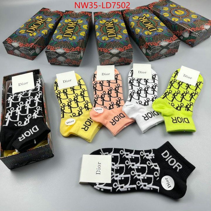 Sock-Dior,wholesale designer shop , ID: LD7502,$: 35USD