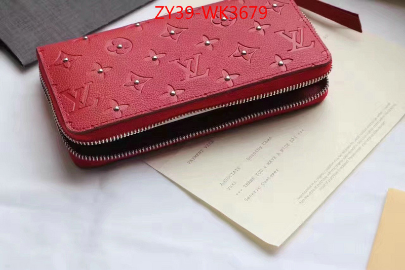 LV Bags(4A)-Wallet,ID: WK3679,$:39USD