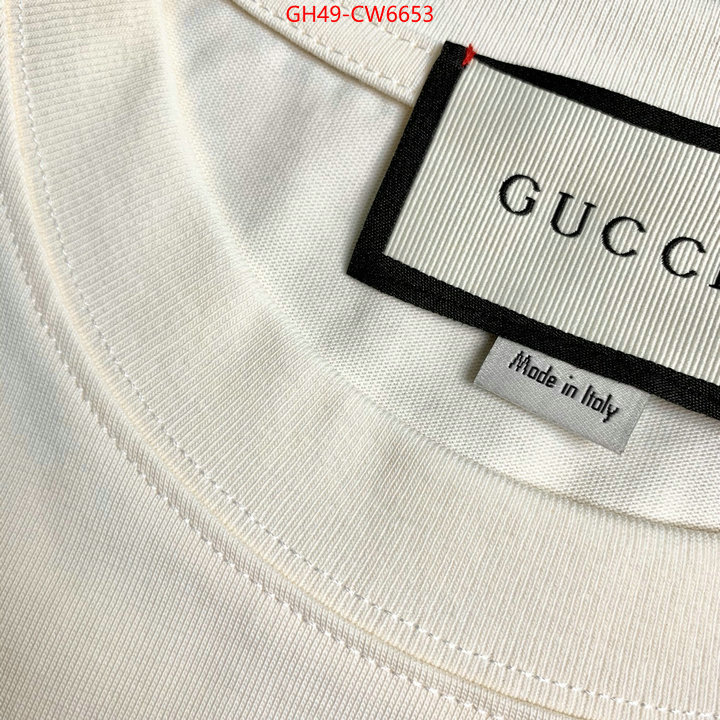 Clothing-Gucci,the quality replica , ID: CW6653,$: 49USD