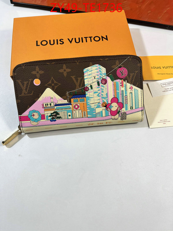 LV Bags(4A)-Wallet,buying replica ,ID: TE1736,$: 49USD