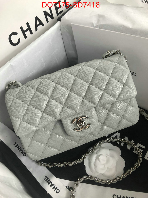 Chanel Bags(TOP)-Diagonal-,ID: BD7418,$: 175USD