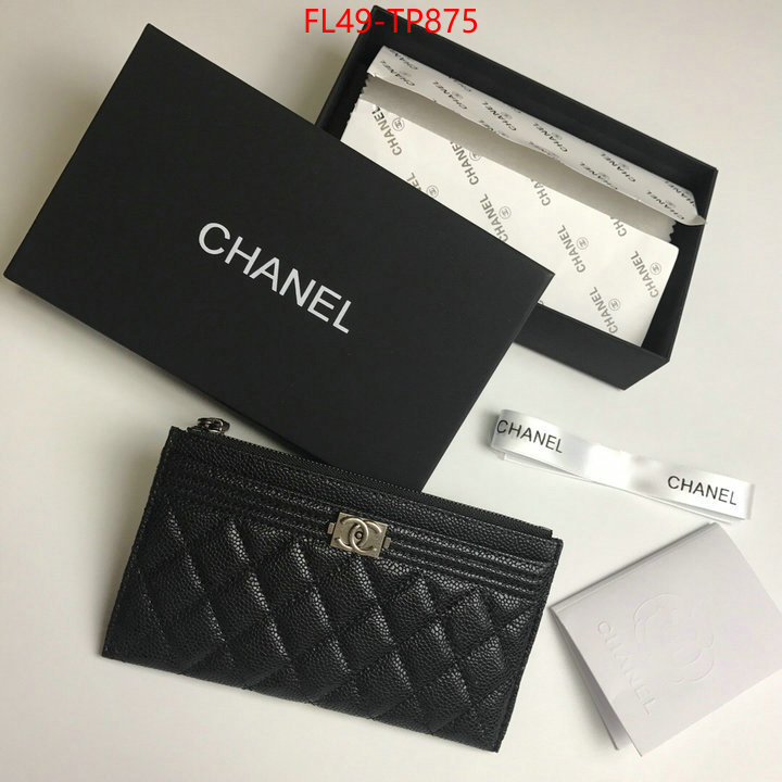 Chanel Bags(4A)-Wallet-,ID: TP875,$: 49USD