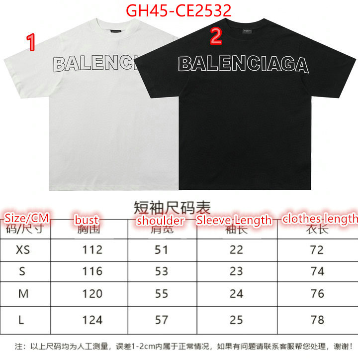 Clothing-Balenciaga,designer replica , ID: CE2532,$: 45USD