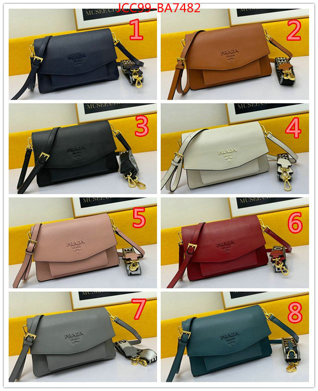 Prada Bags(4A)-Diagonal-,designer 1:1 replica ,ID: BA7482,$: 99USD