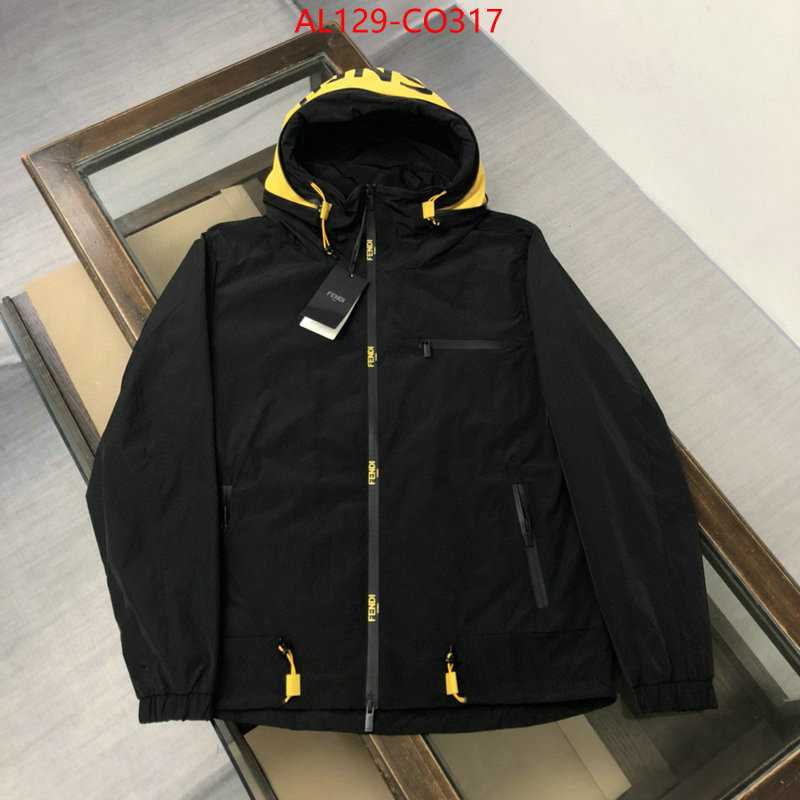 Down jacket Men-Fendi,aaaaa replica , ID: CO317,$: 129USD