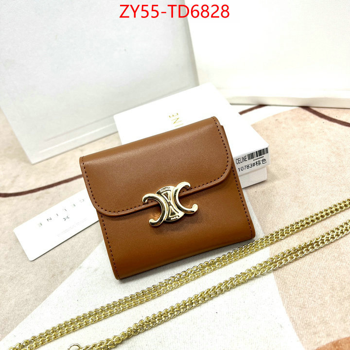 CELINE Bags(4A)-Wallet,replica wholesale ,ID: TD6828,$: 55USD