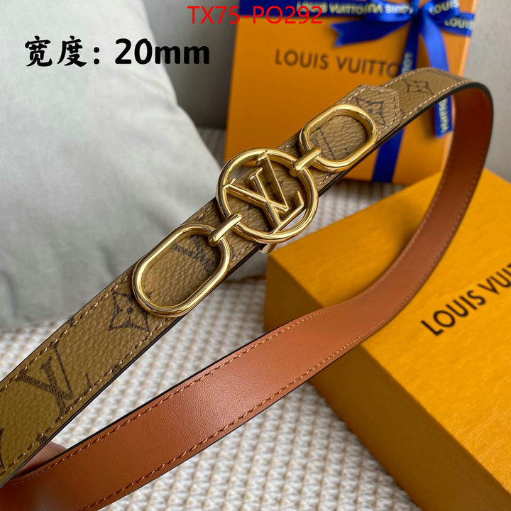 Belts-LV,the best quality replica , ID: PO292,$: 75USD