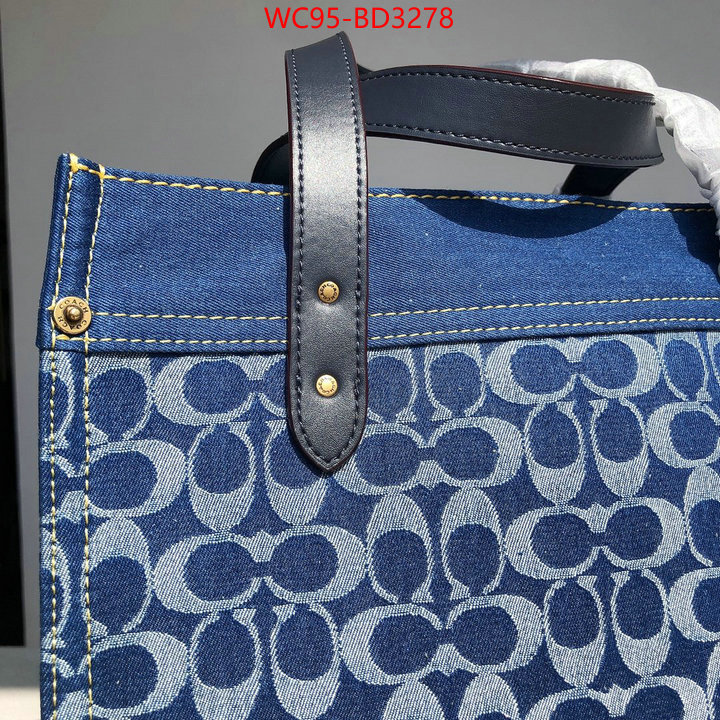 Coach Bags(4A)-Tote-,how quality ,ID: BD3278,$: 95USD