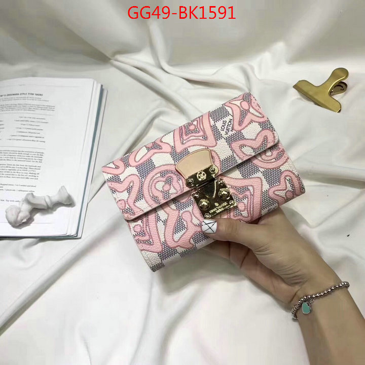 LV Bags(4A)-Wallet,ID: BK1591,$:49USD