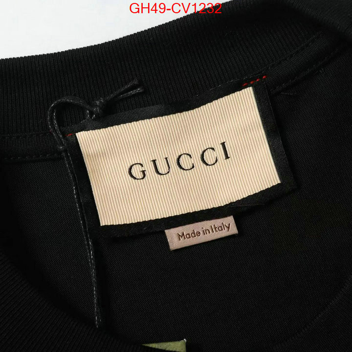 Clothing-Gucci,aaaaa replica , ID: CV1232,$: 49USD