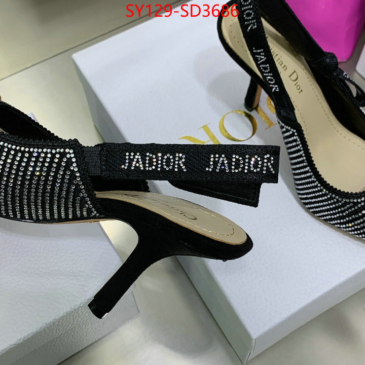 Women Shoes-Dior,buy 2023 replica , ID: SD3686,$: 129USD