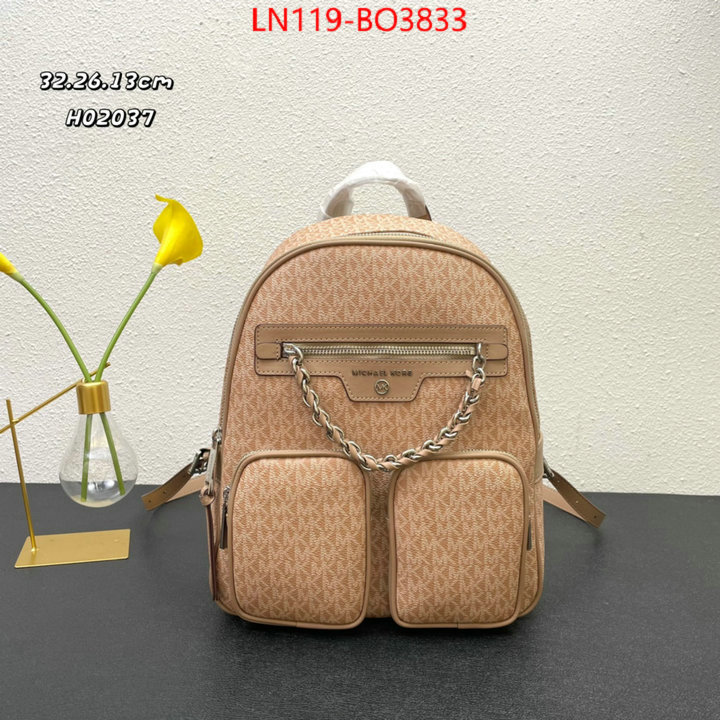 Michael Kors Bags(4A)-Backpack-,fashion replica ,ID: BO3833,$: 119USD