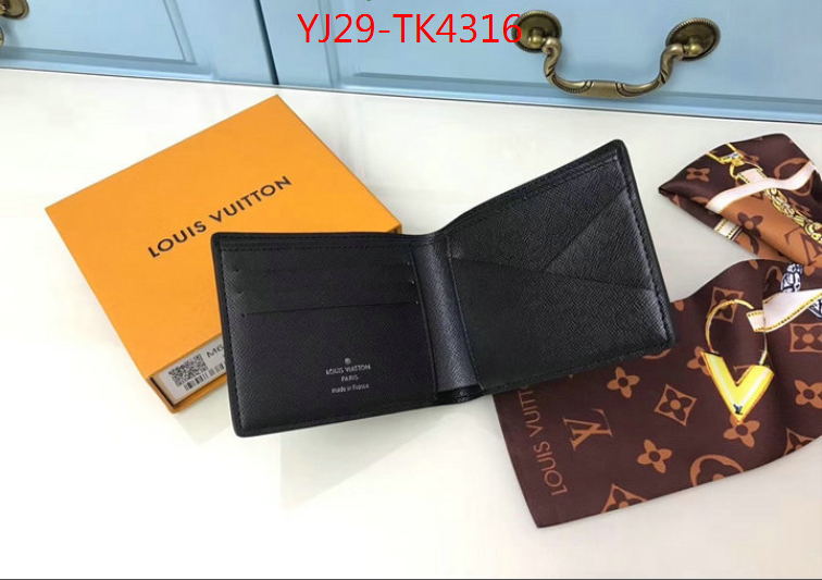 LV Bags(4A)-Wallet,ID: TK4316,$: 29USD