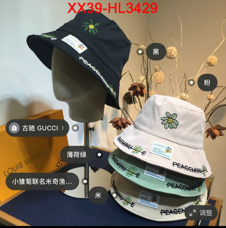 Cap (Hat)-Gucci,how quality , ID: HL3429,$: 39USD