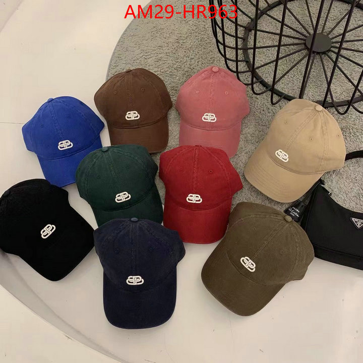 Cap (Hat)-Balenciaga,top quality website , ID: HR963,$: 29USD