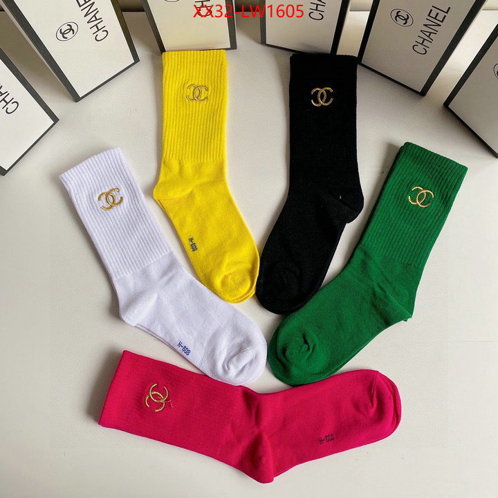 Sock-Chanel,replica 1:1 high quality , ID: LW1605,$: 32USD