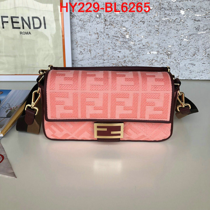 Fendi Bags(TOP)-Baguette,replica 2023 perfect luxury ,ID: BL6265,$: 229USD