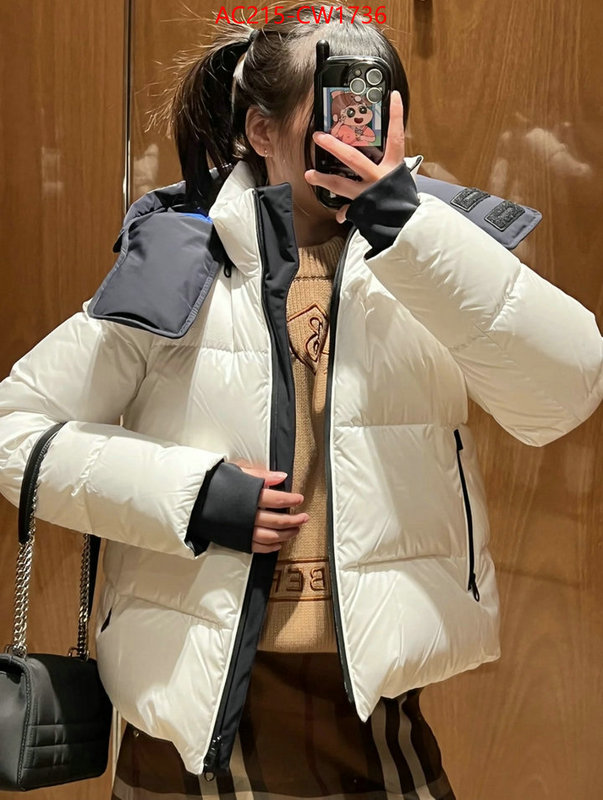 Down jacket Women-Burberry,shop cheap high quality 1:1 replica , ID: CW1736,$: 215USD