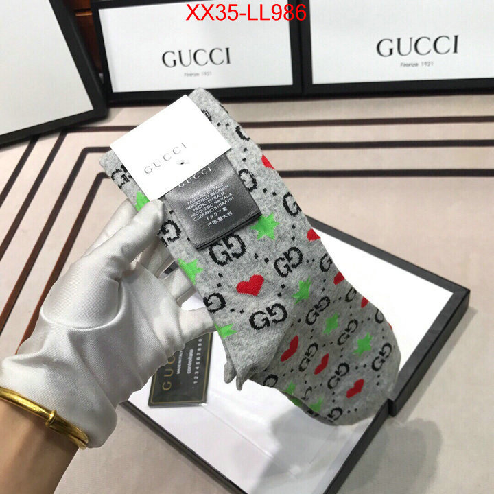 Sock-Gucci,fake cheap best online , ID: LL986,$:35USD