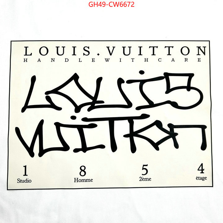 Clothing-LV,fake high quality , ID: CW6672,$: 49USD