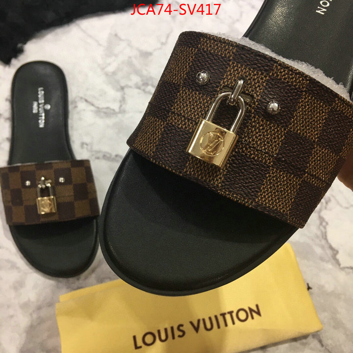 Women Shoes-LV,what 1:1 replica , ID: SV417,$:74USD