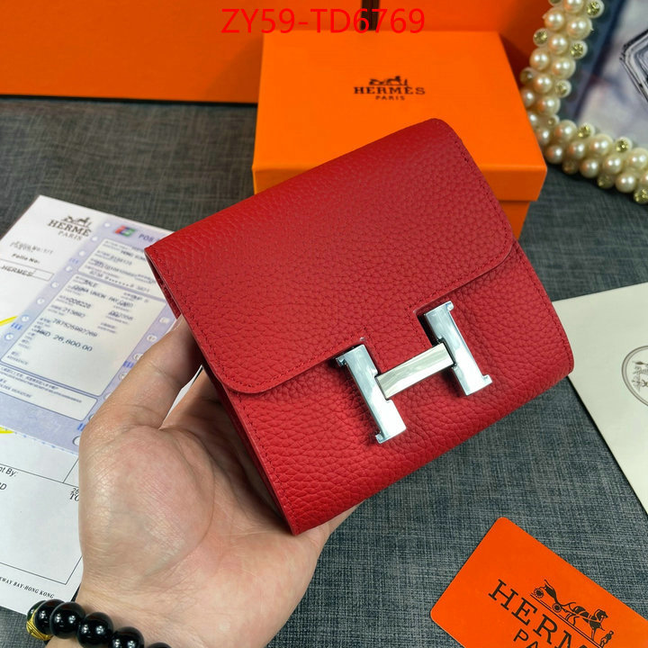 Hermes Bags(4A)-Wallet-,replica 1:1 ,ID: TD6769,$: 59USD