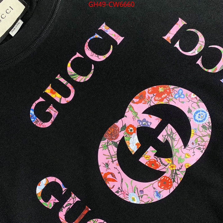 Clothing-Gucci,what is aaaaa quality , ID: CW6660,$: 49USD