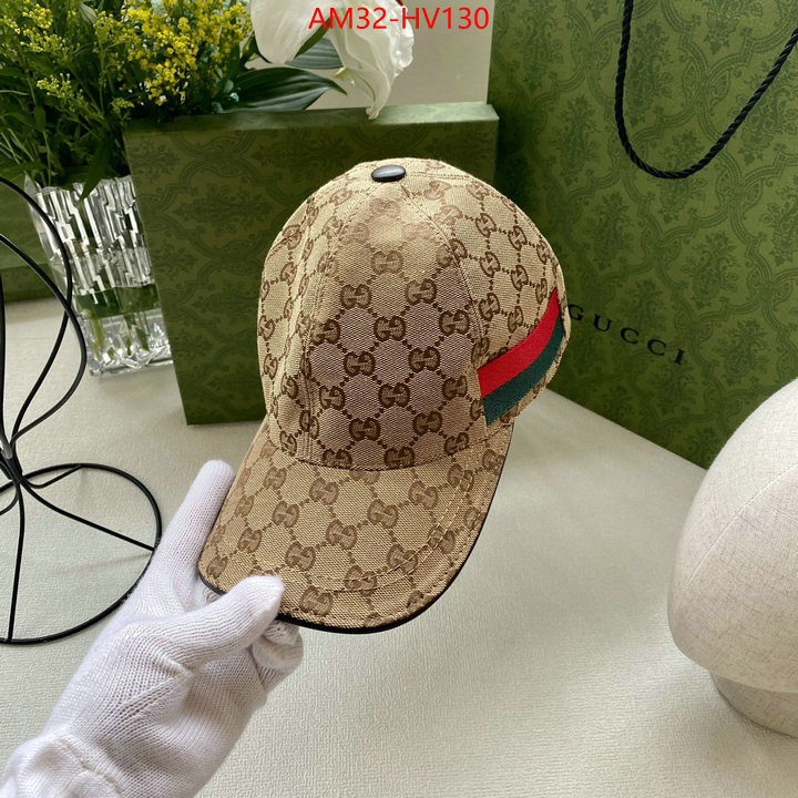 Cap (Hat)-Gucci,2023 replica wholesale cheap sales online , ID: HV130,$: 32USD