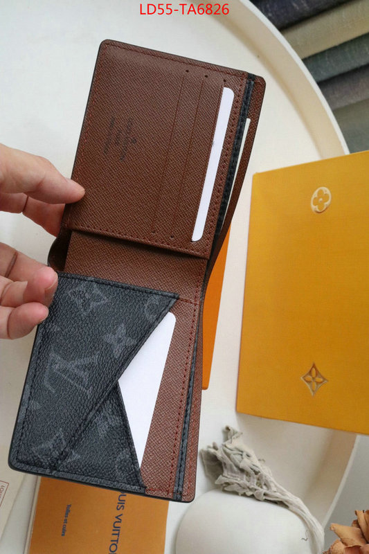 LV Bags(TOP)-Wallet,ID: TA6826,$: 55USD