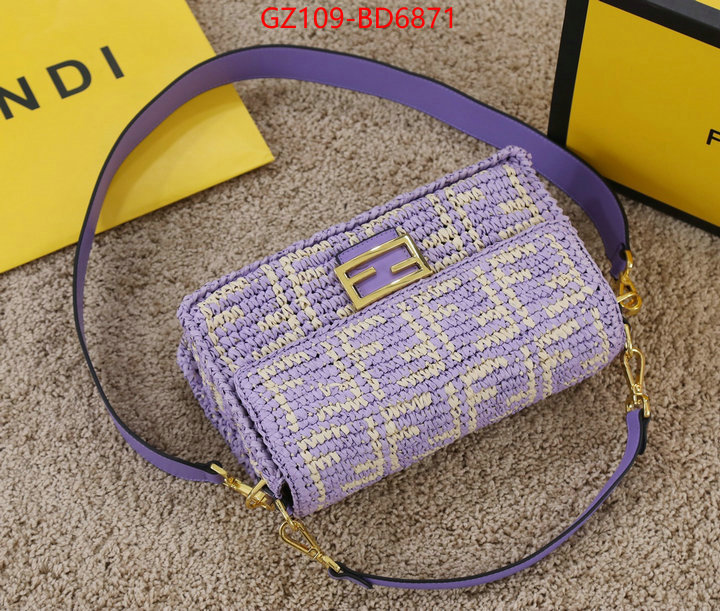 Fendi Bags(4A)-Baguette-,high quality happy copy ,ID: BD6871,$: 109USD