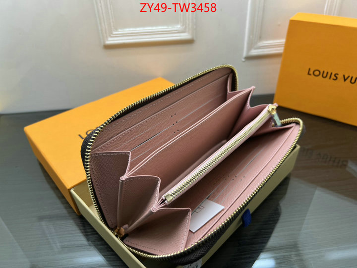 LV Bags(4A)-Wallet,wholesale 2023 replica ,ID: TW3458,$: 49USD