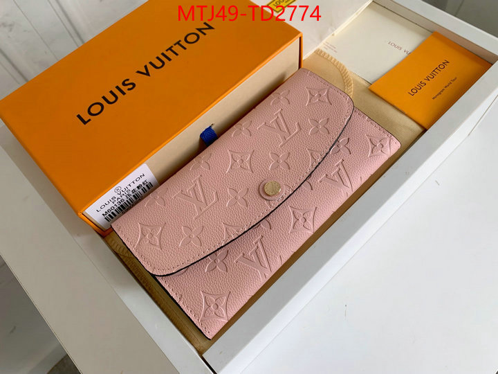 LV Bags(4A)-Wallet,ID: TD2774,$: 49USD