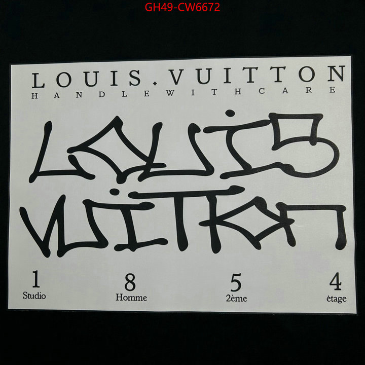 Clothing-LV,fake high quality , ID: CW6672,$: 49USD