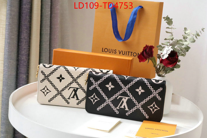 LV Bags(TOP)-Wallet,ID: TD4753,$: 109USD