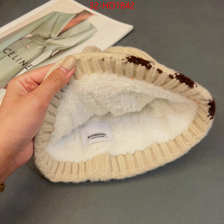 Cap (Hat)-Burberry,shop the best high quality , ID: HO1842,$: 32USD