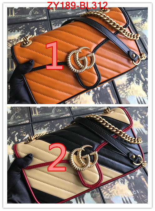 Gucci Bags(TOP)-Marmont,ID: BL312,$:189USD