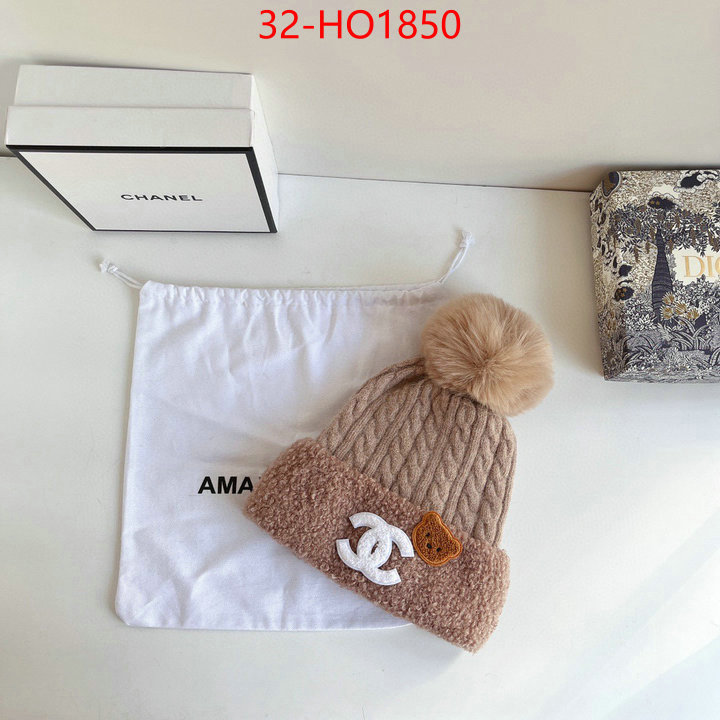 Cap (Hat)-Chanel,1:1 replica wholesale , ID: HO1850,$: 32USD