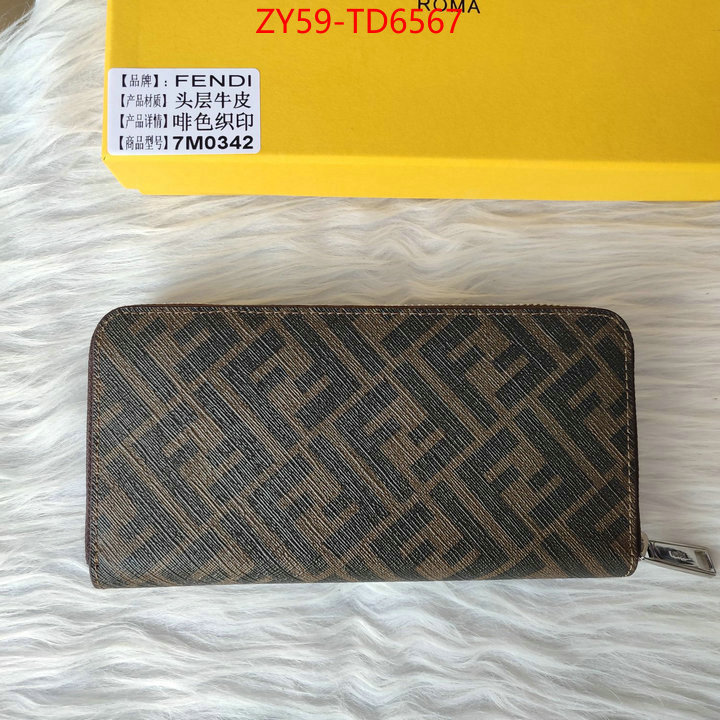 Fendi Bags(4A)-Wallet-,counter quality ,ID: TD6567,$: 59USD