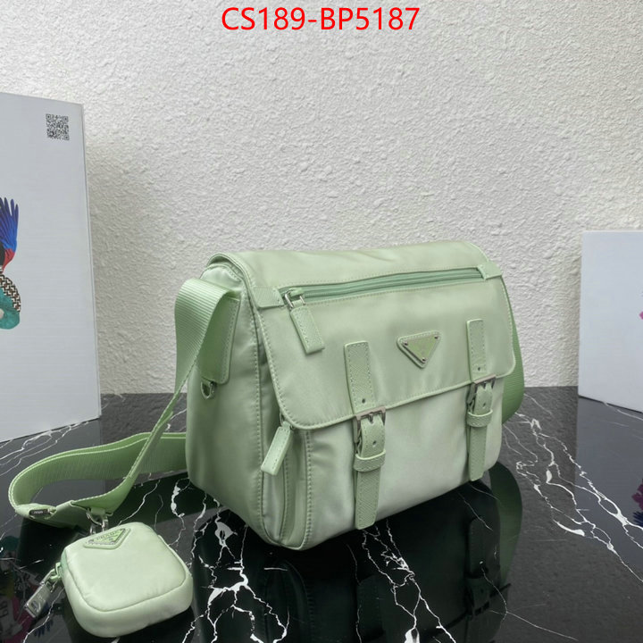 Prada Bags(TOP)-Diagonal-,ID: BP5187,$: 189USD