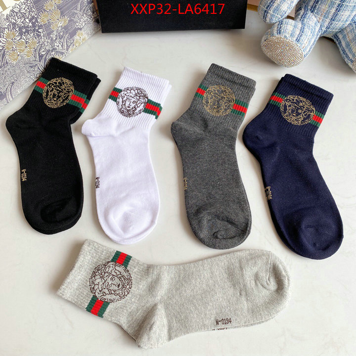 Sock-Versace,cheap high quality replica , ID: LA6417,$: 32USD