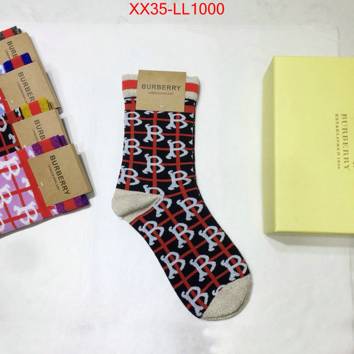 Sock-Burberry,best aaaaa , ID: LL1000,$:35USD