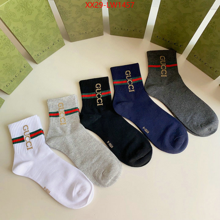 Sock-Gucci,we provide top cheap aaaaa , ID: LW1457,$: 29USD