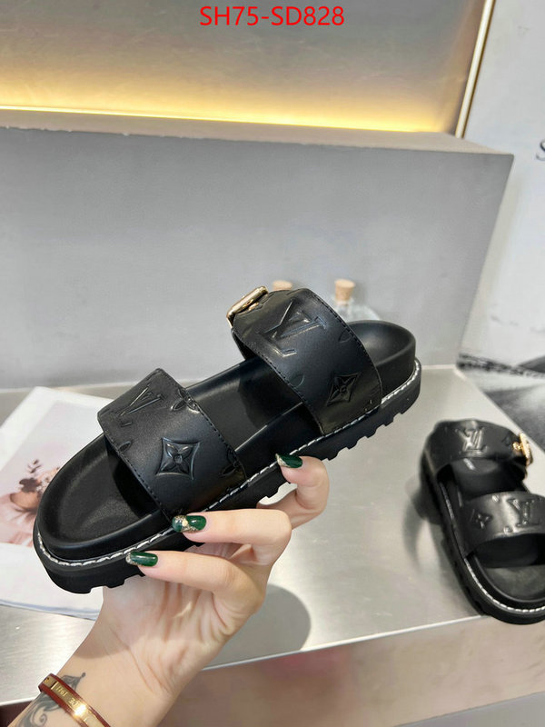 Women Shoes-LV,top perfect fake , ID: SD828,$: 75USD