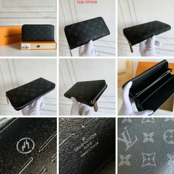 LV Bags(4A)-Wallet,buy cheap ,ID: TP7570,$: 35USD