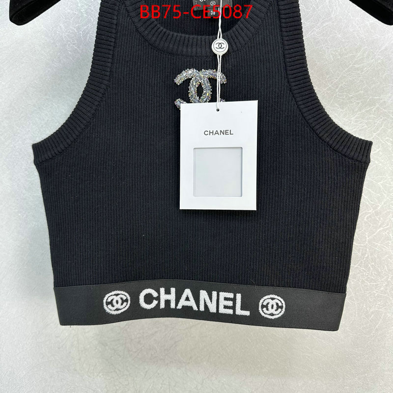 Clothing-Chanel,luxury shop , ID: CE5087,$: 75USD